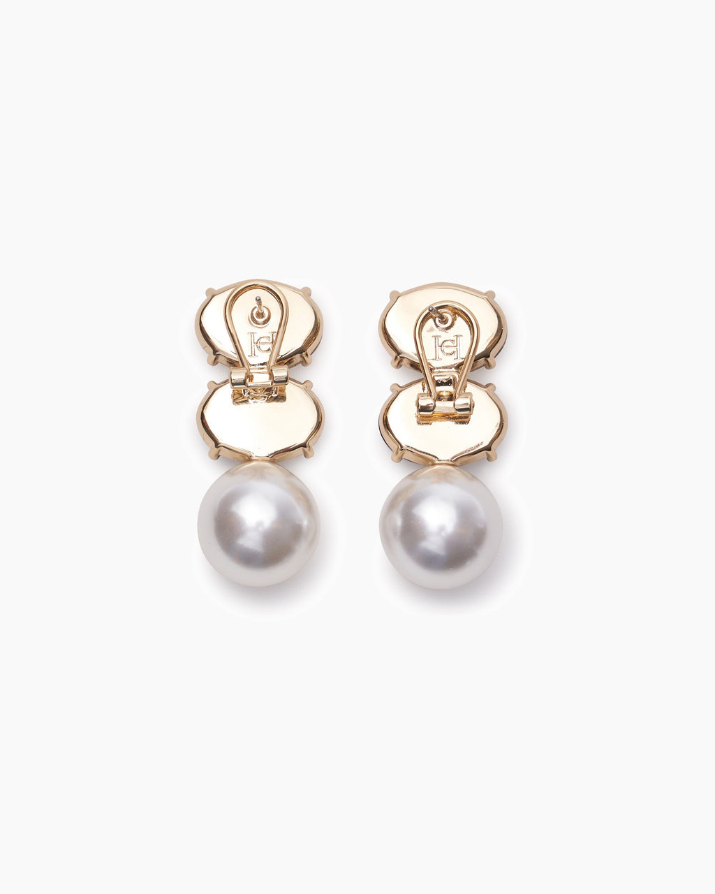Pendientes de cristal y perlas