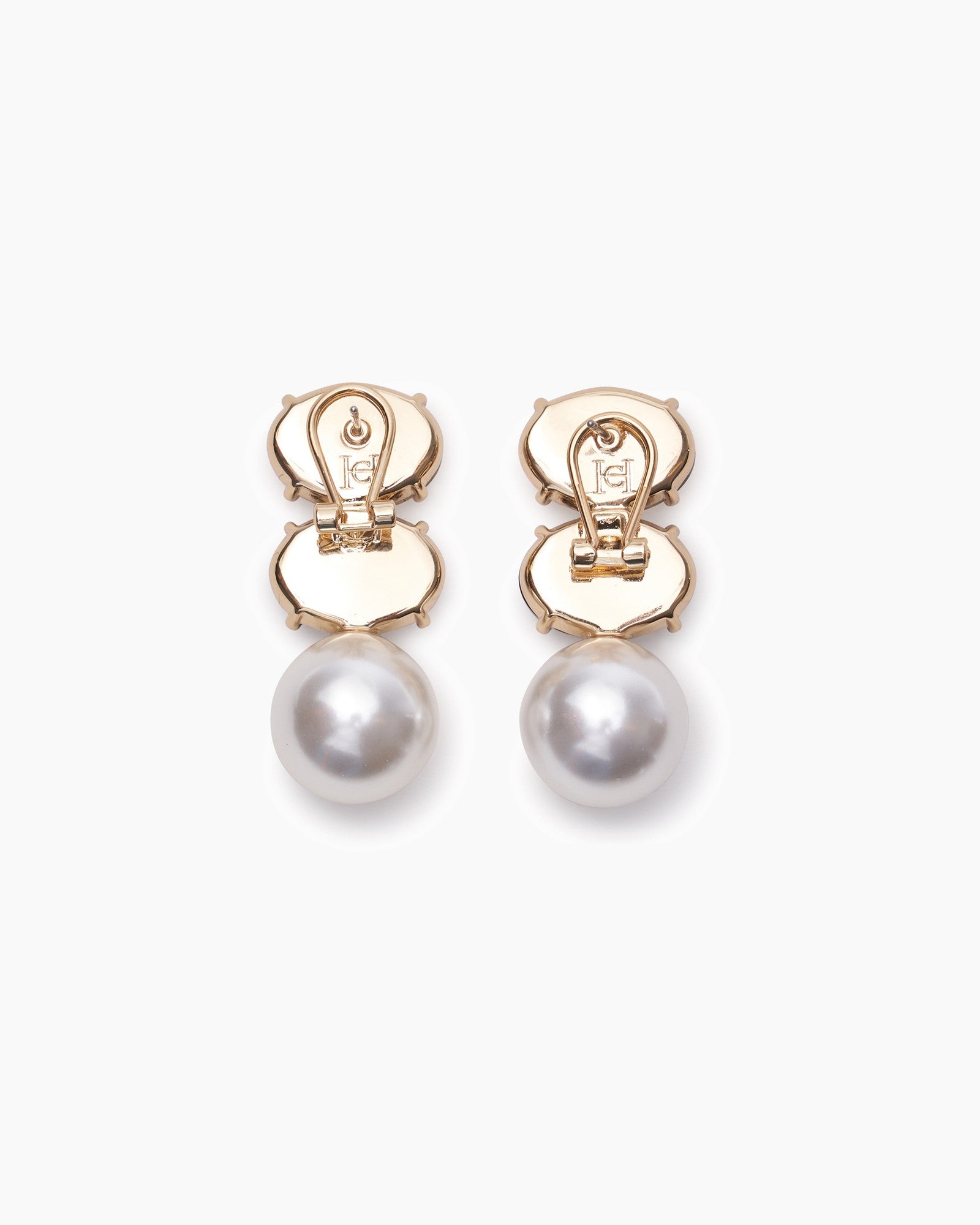 Pendientes de cristal y perlas