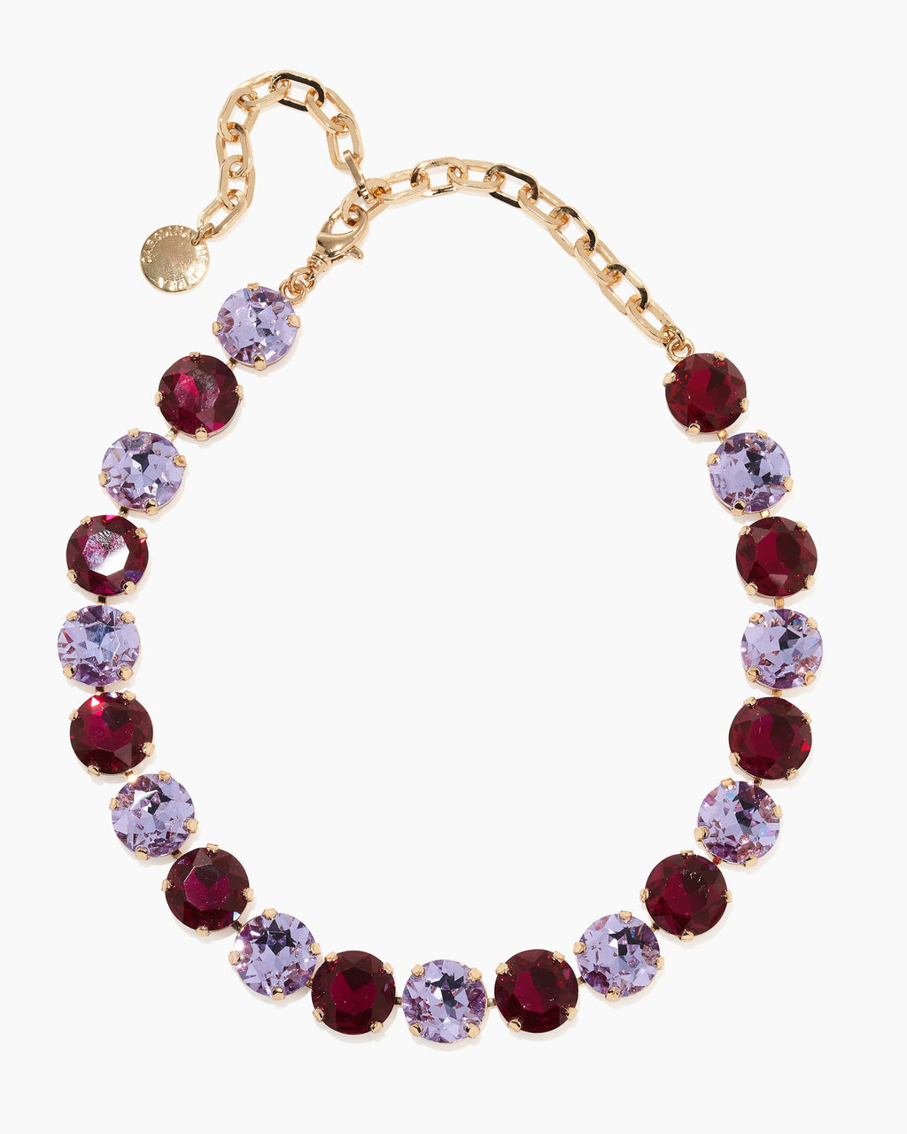 Collar de cristal Riviere color gold