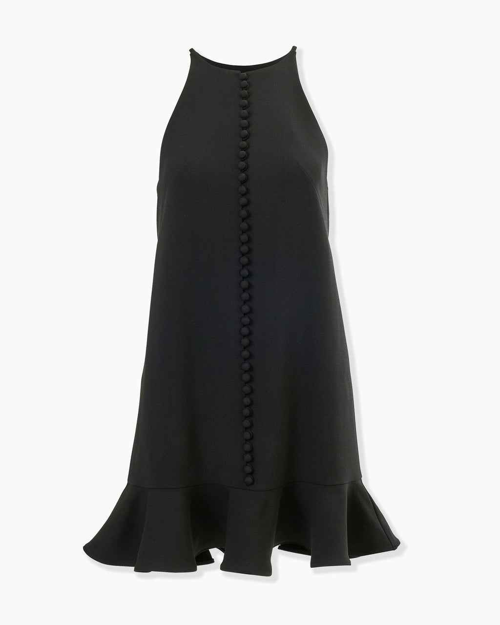 Minivestido con dobladillo de volantes color black
