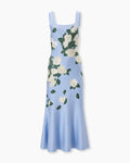 Vestido midi de punto jacquard floral color floral