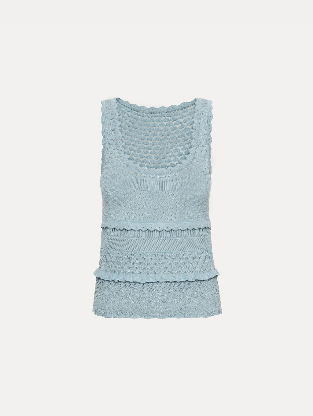 Blusa Celeste Sin Mangas color blue