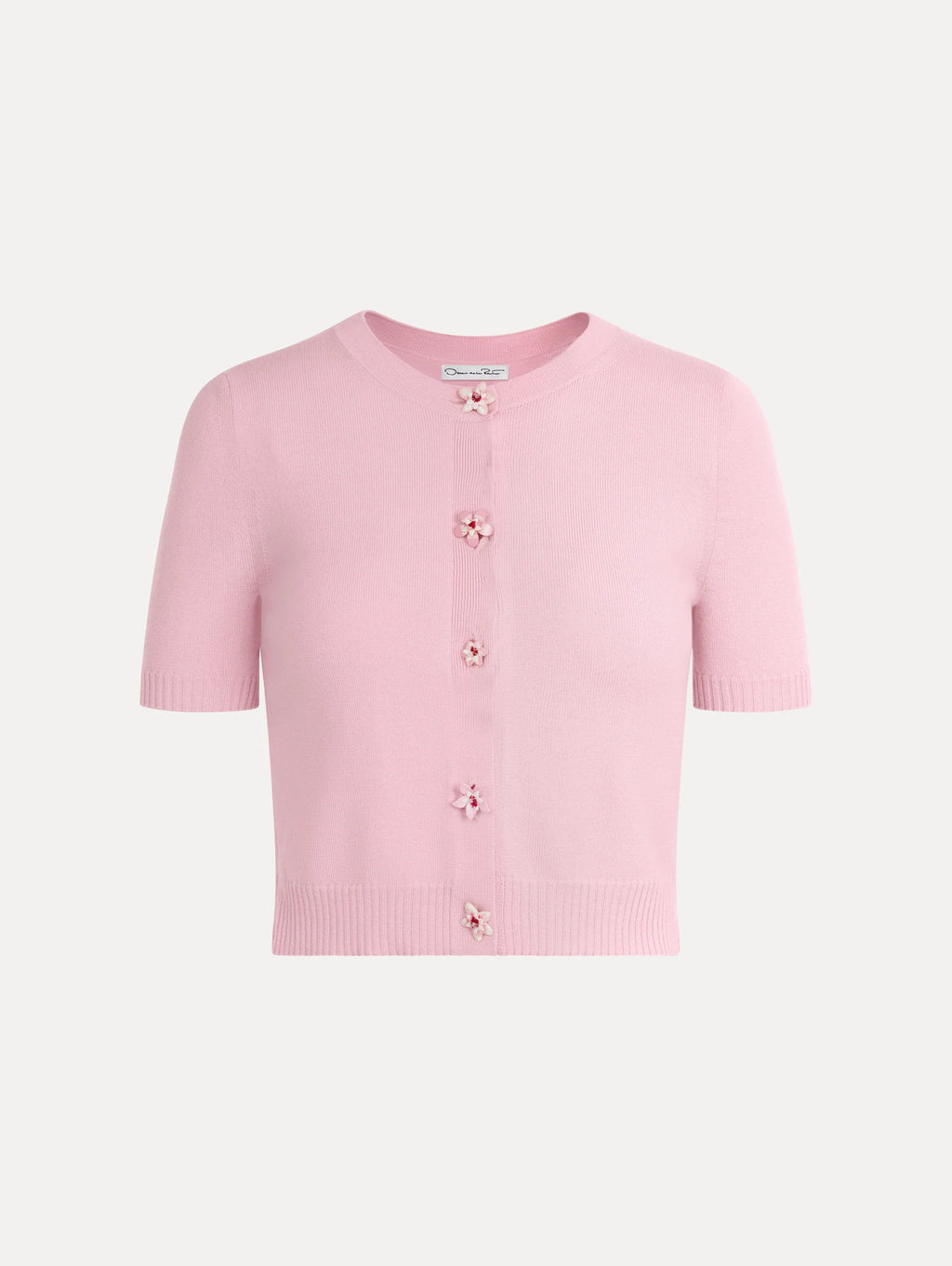 Blusa con botones florales color floral; pink