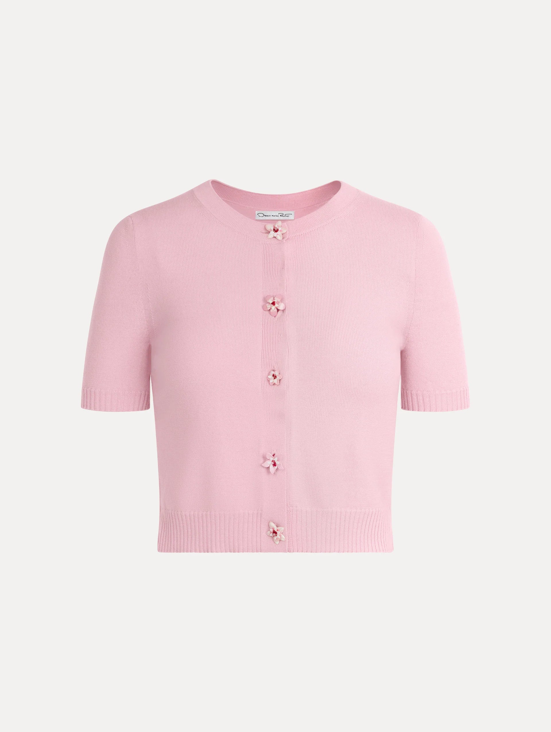 Blusa con botones florales color floral; pink