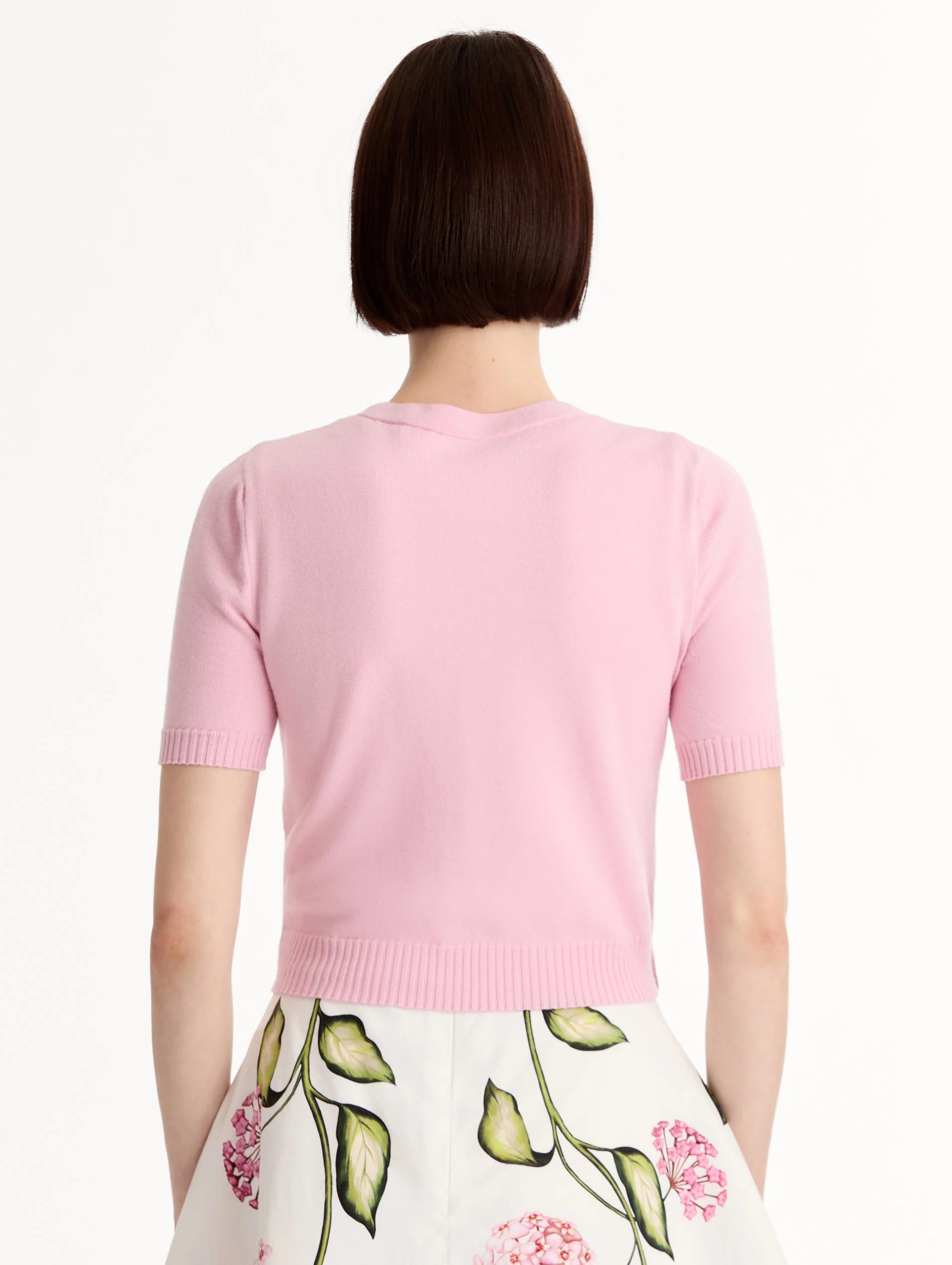 Blusa con botones florales
