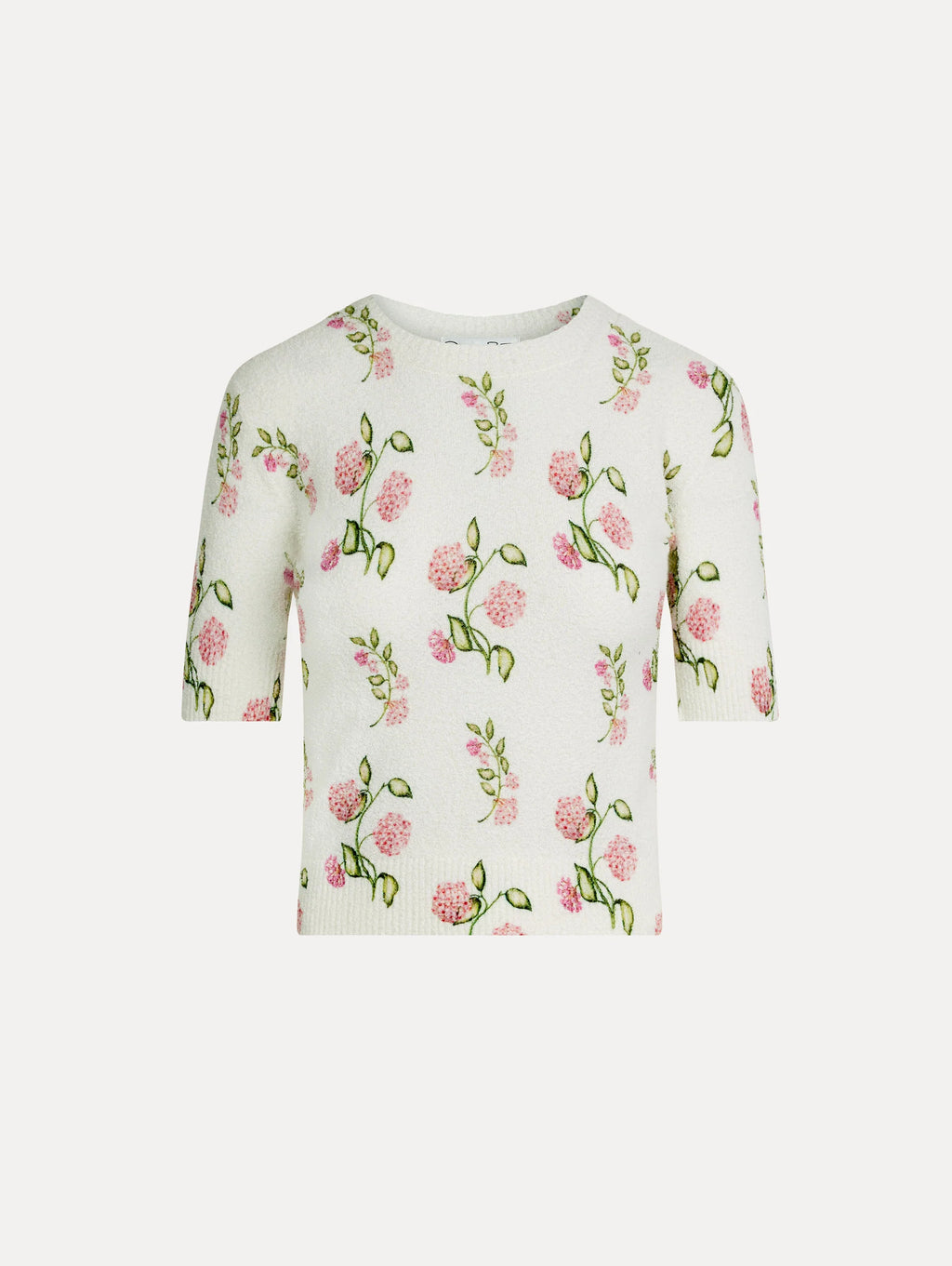 Blusa bordado con estampado floral de porcelana color floral