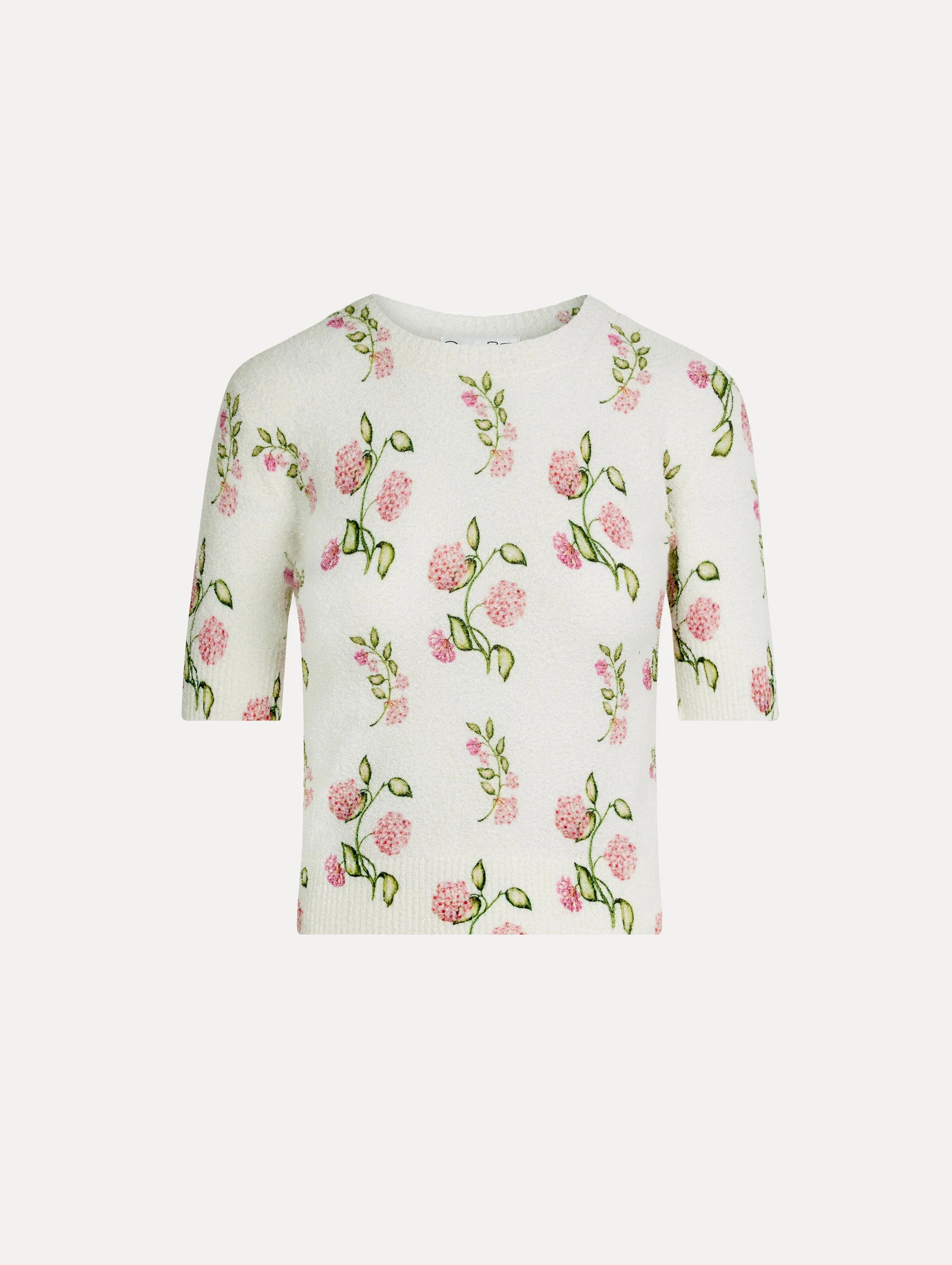 Blusa bordado con estampado floral de porcelana color floral