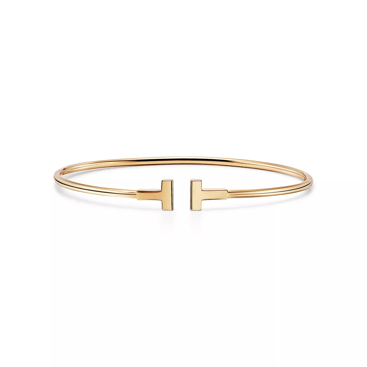Pulsera de alambre estrecho color gold