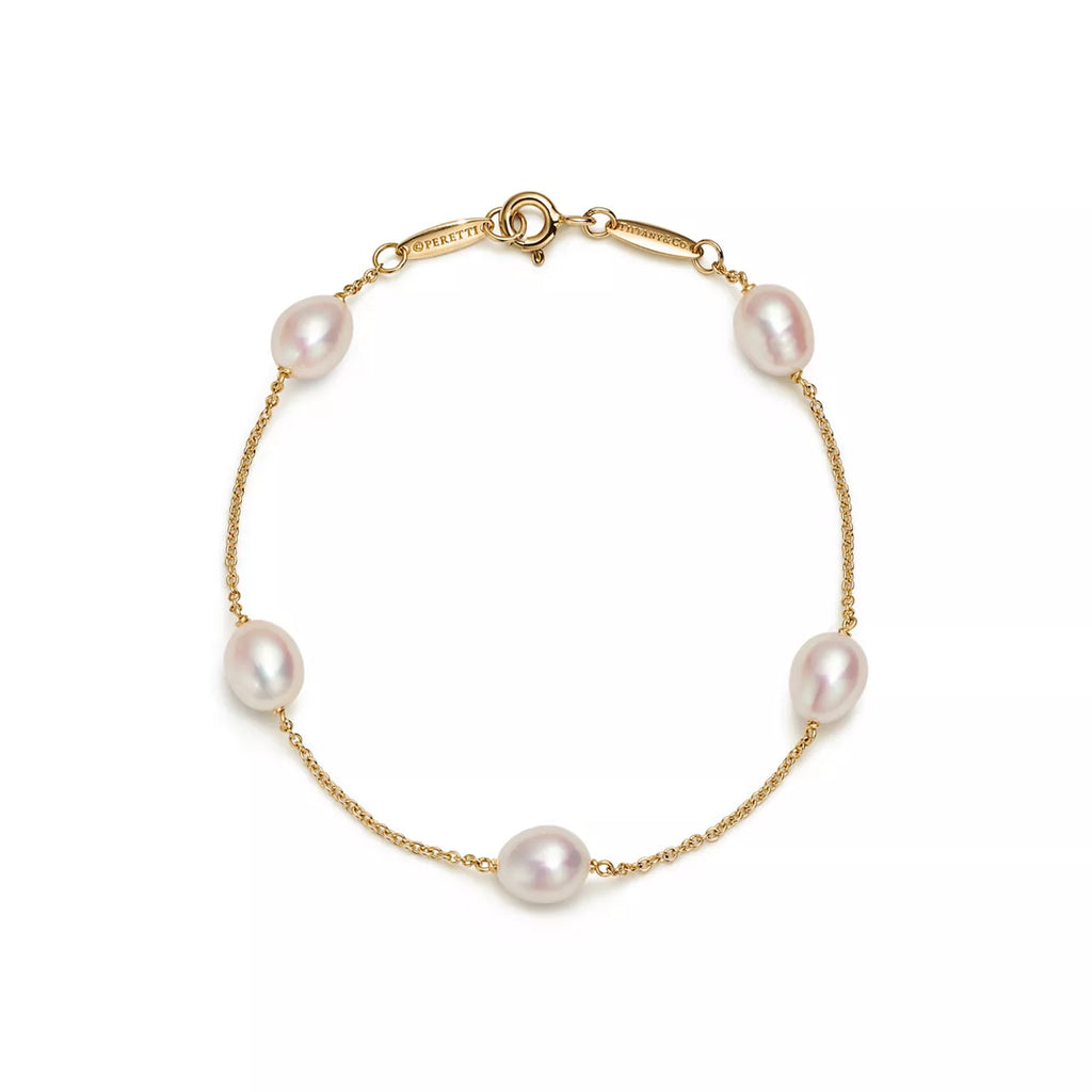 Pulsera Pearls by the Yard color gold