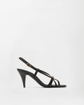Sandalias de satén Valentina color black