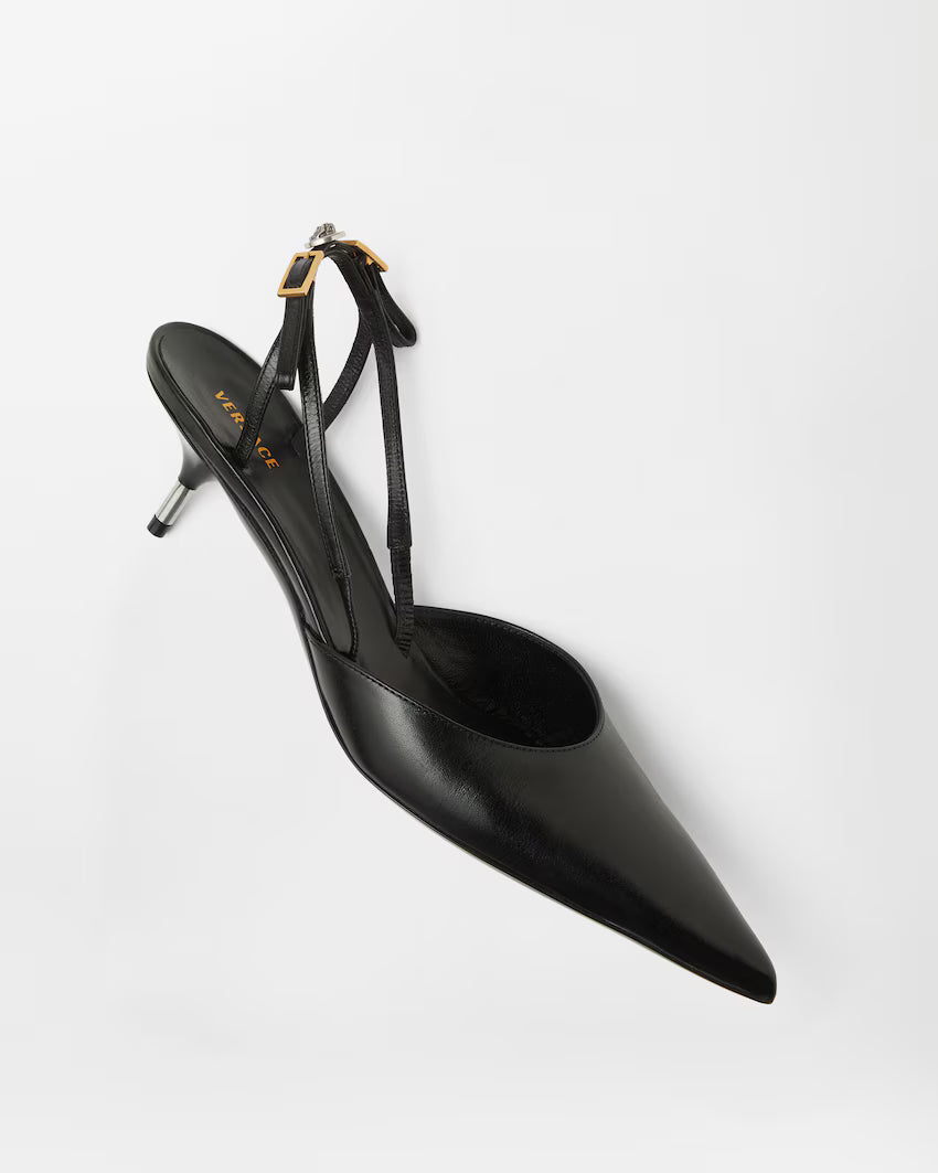 Slingbacks de cuero