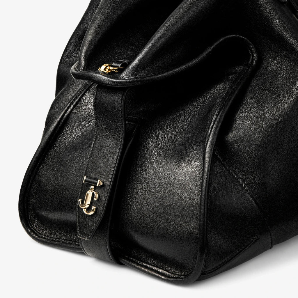 Bolso de cuero negro