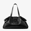 Bolso de cuero negro color black