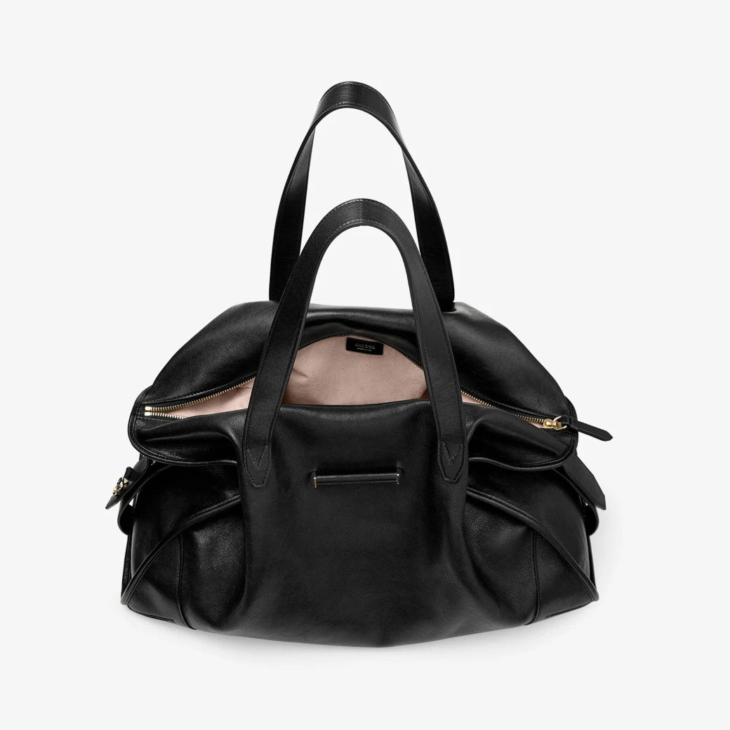 Bolso de cuero negro