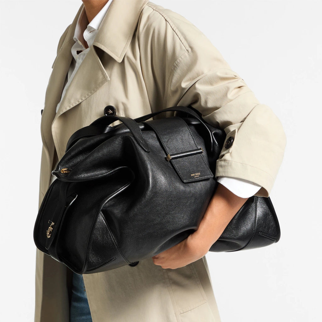 Bolso de cuero negro