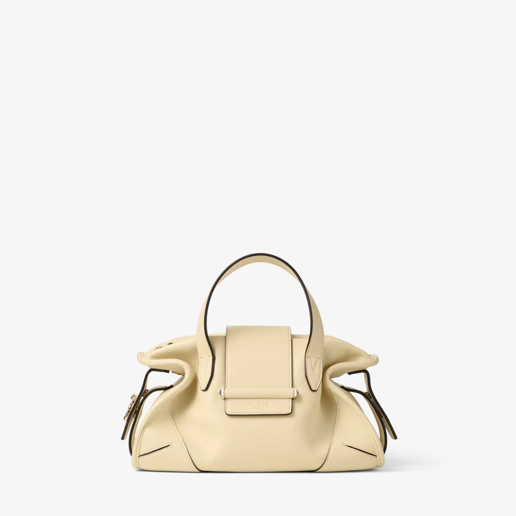 Bolso de cuero Buttermilk Biker color white; yellow