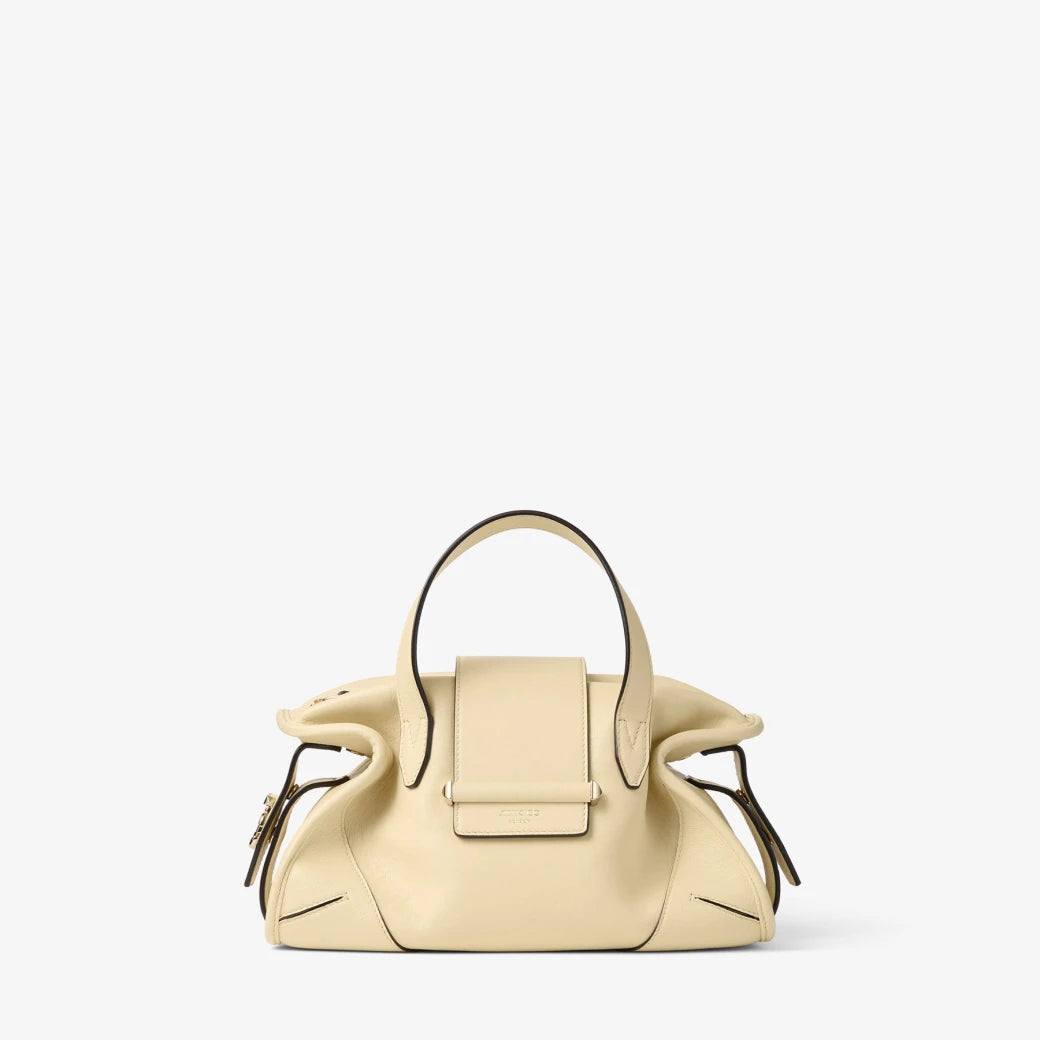 Bolso de cuero Buttermilk Biker color white; yellow