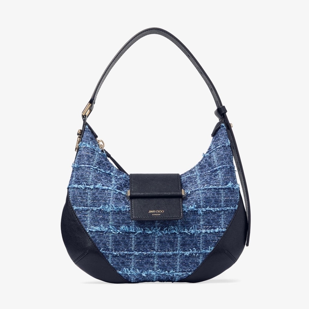 Bolso Bar de hombro de tela vaquera color blue