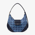 Bolso Bar de hombro de tela vaquera color blue