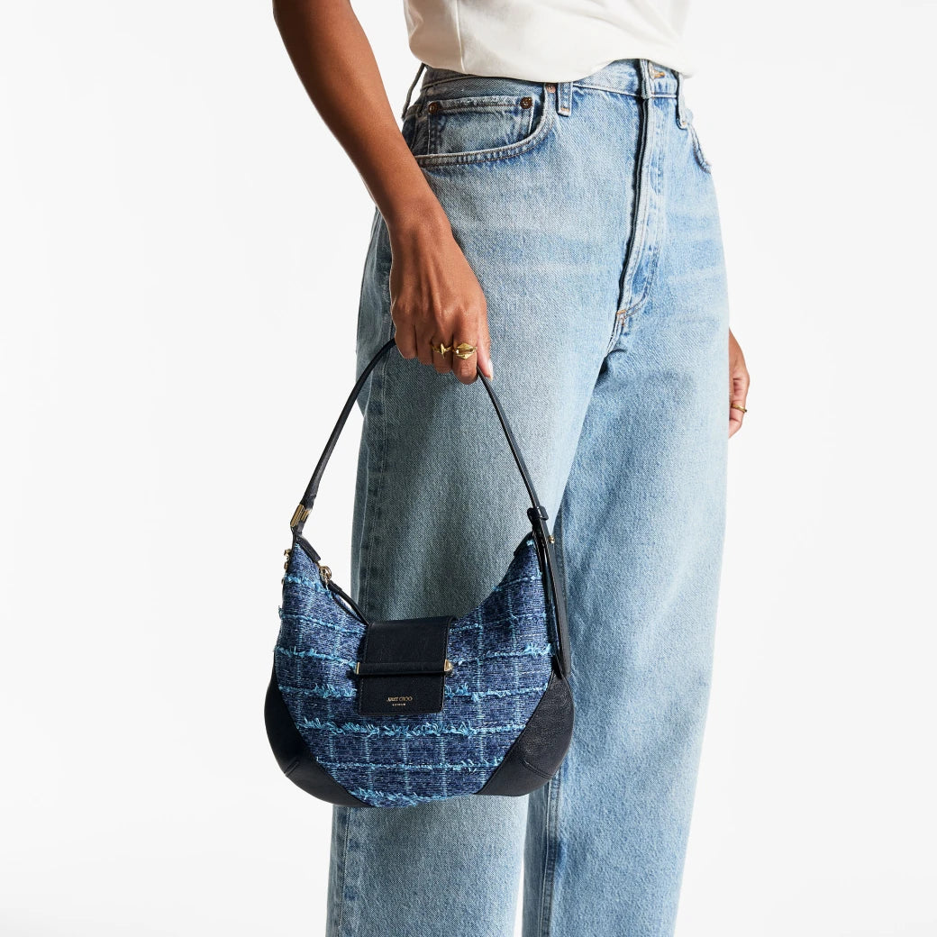 Bolso Bar de hombro de tela vaquera