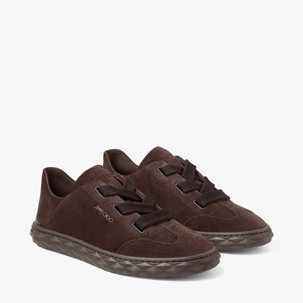 Zapatillas de ante y cuero chocolate