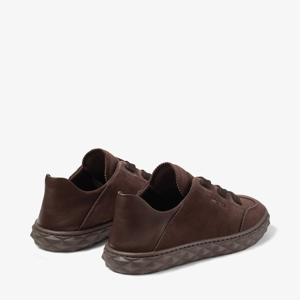 Zapatillas de ante y cuero chocolate
