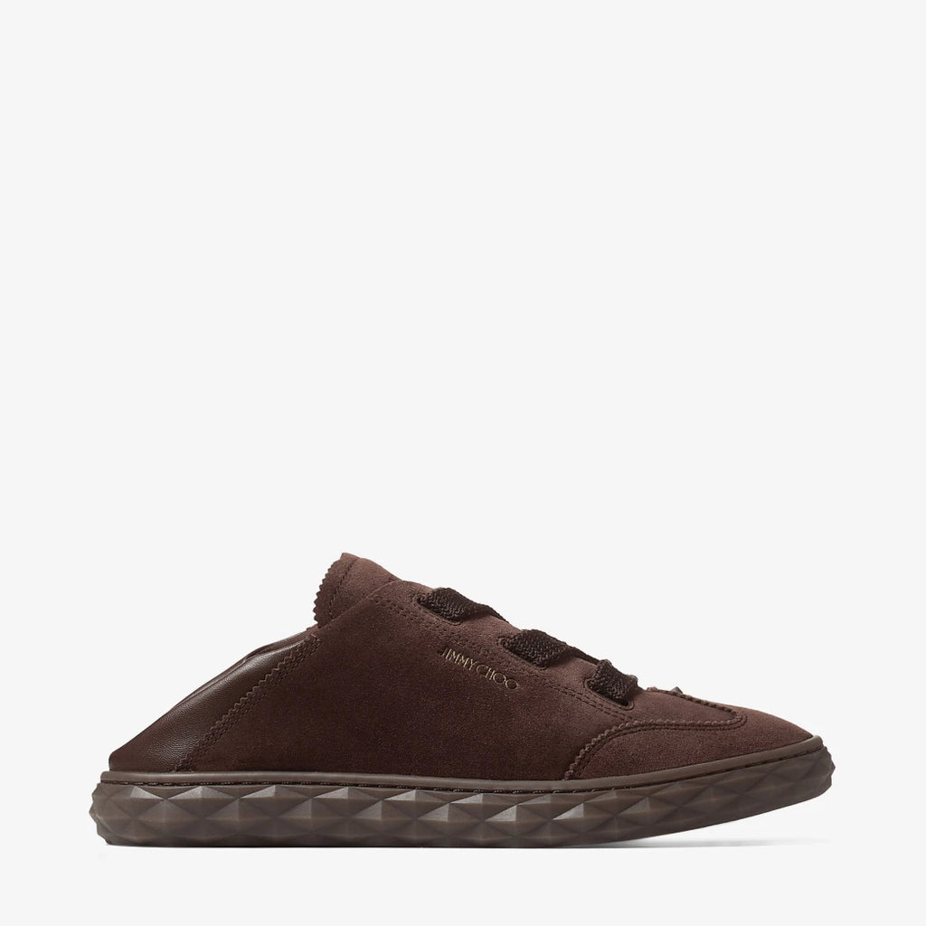 Zapatillas de ante y cuero chocolate color brown