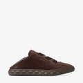 Zapatillas de ante y cuero chocolate color brown