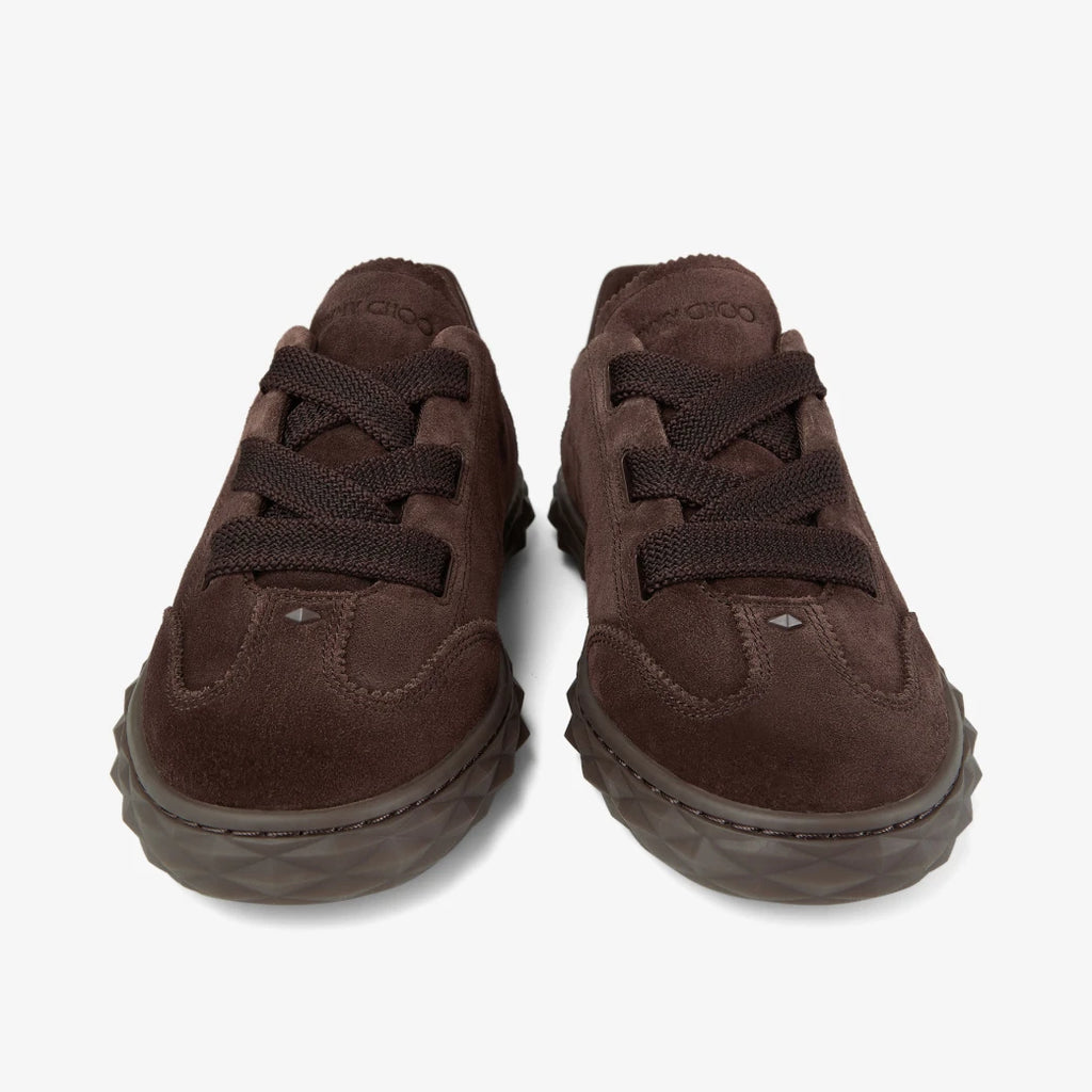 Zapatillas de ante y cuero chocolate