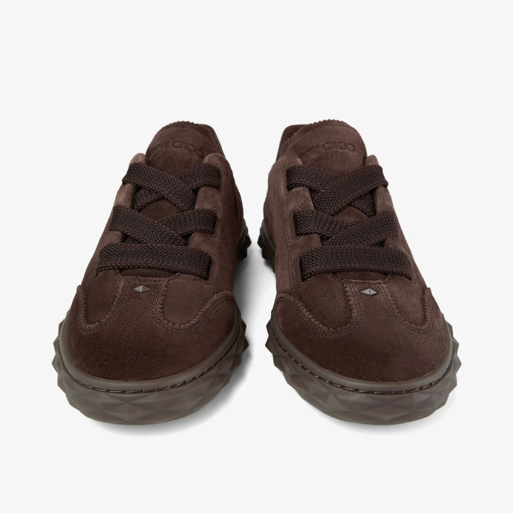 Zapatillas de ante y cuero chocolate
