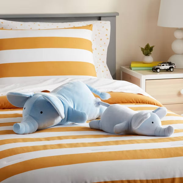 Peluche con Peso de Elefante y Bebé Azul - Pillowfort™
