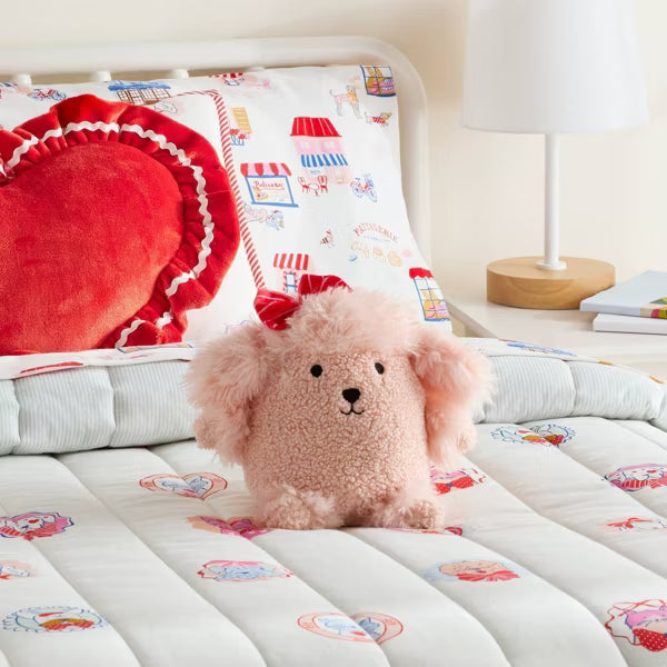 Peluche con Peso Mini de Perrito Poodle Rosa - Pillowfort™