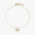 Collar colgante de cinta color gold