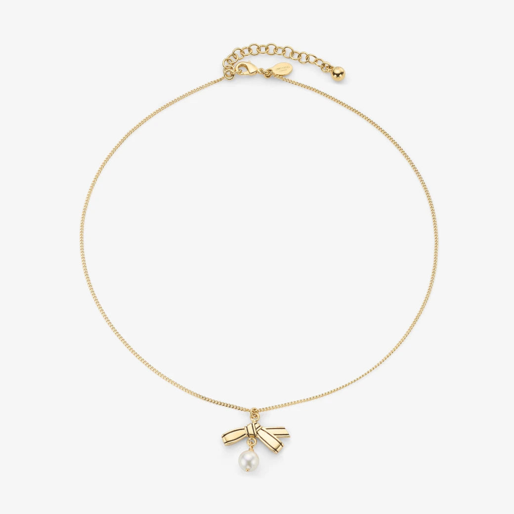 Collar colgante de cinta color gold