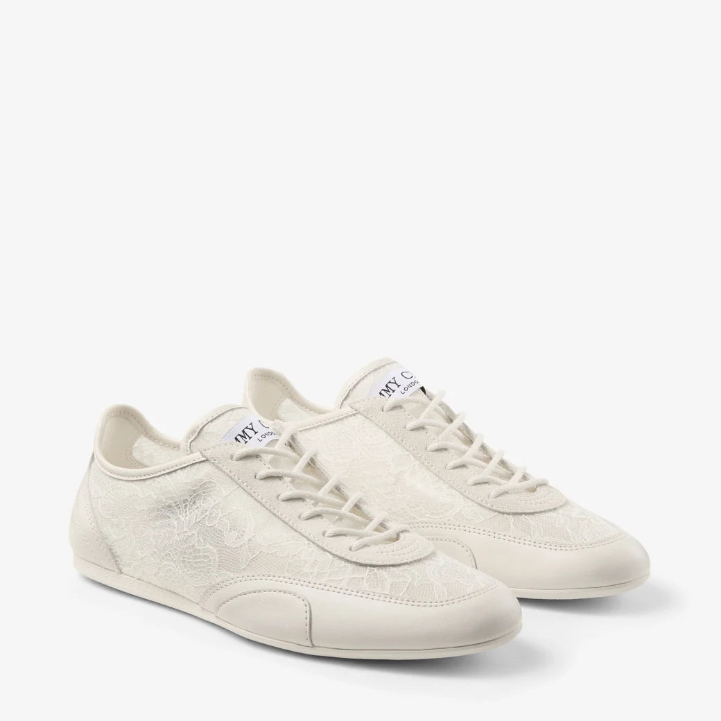 Zapatillas bajas de encaje